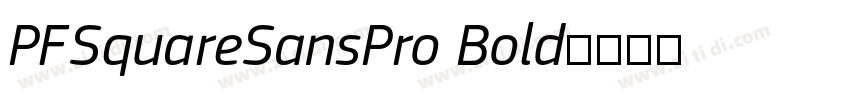 PFSquareSansPro Bold字体转换